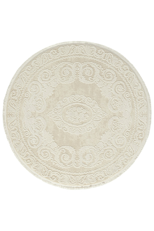 Athens Abstract Round Rug | Cotton  Machine Made Area Rug