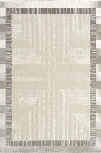 Thalwill Cream  Framed Woll, Cotton Rug